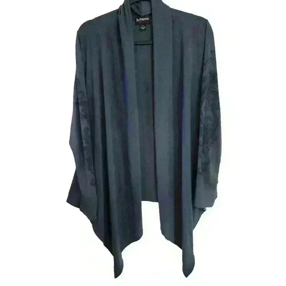 Hot Tempered Don’t Be Afraid Womens 1X Cardigan Embellished Y2K Grunge Graphic - Picture 4 of 9